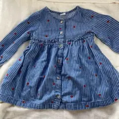 12-18month 刺繍ハート柄 ワンピース チュニック babyGAP