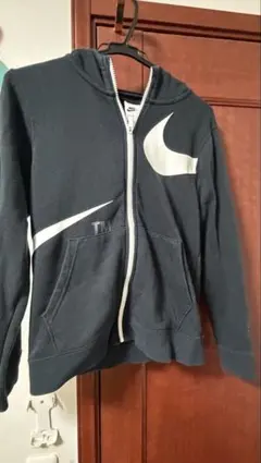 NIKE フルジップパーカー ブラック キッズ