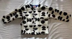 MARKETY 幾何学模／ドット柄 ボアジャケット