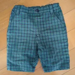 ファミリア チェック柄 ハーフパンツ