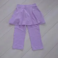デビロック　薄紫 スカート付きレギンス120cm