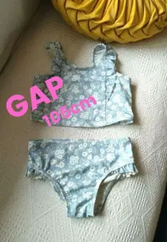 gap 水色 花柄 セパレート水着（キッズ用）