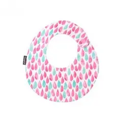 [milcotton] スタイ しずく柄 まる型 オーガニックコットン