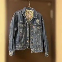 GUスヌーピーSNOOPYコラボデニムジャケットS