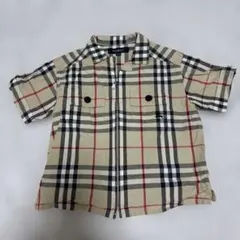 BURBERRY チェック柄 半袖シャツ 100A