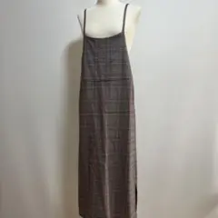 B:MING by BEAMS チェック柄キャミソールロングワンピースのサムネイル