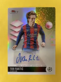 Topps Finest イヴァン・ラキティッチ サインカード バルセロナ