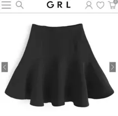 【GRL】gm669 インパン裏地付きフレアミニスカートのサムネイル