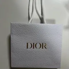 Dior ホワイト レザー調紙袋 小型
