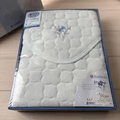 京都西川　敷パッド　シーツ　ブルー　シングル　100×205㎝　現状お渡し品