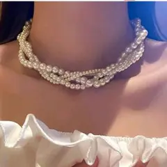 パールネックレス　パール　ビーズ　卒業式　入学式　結婚式　パーティー　ネックレス