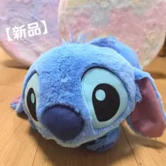 ディズニー スティッチ　寝そべり なでなでしてね 超BIGぬいぐるみ