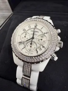極美品　フルダイヤCHANEL J12 41ミリ　腕時計　H 1007 極美品のサムネイル