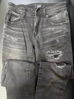 AZUL by moussy ダメージ加工スキニーデニム XS