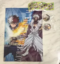 くら寿司 ヒロアカ 僕のヒーローアカデミア 轟焦凍　荼毘 クリアファイルセット