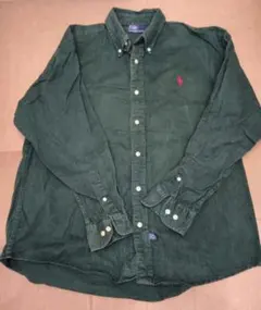 Polo by Ralph Lauren ダークグリーン L　ヴィンテージ