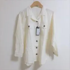 新品　RUMOR　アイボリー　シャツ　ブラウス　6-127のサムネイル