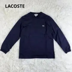 ラコステ ビームス別注 ロンT 長袖Tシャツ ワニロゴ バックプリント ネイビー