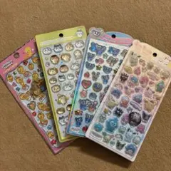 ちいかわ　サンリオ　エンジェルブルー　ルーニー・テューンズ　シール4種セット