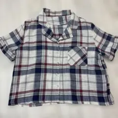 チェック柄 半袖シャツ ネルシャツ