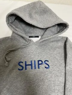 SHIPSロゴ ビッグシルエット エンブロイダリー パーカー