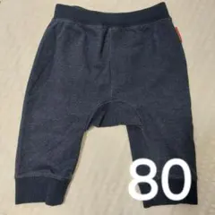 ミキハウスホットビスケッツ　デニムサルエルパンツ　80