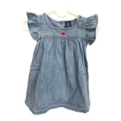 babygap デニム　フリル袖　ワンピース　女の子　デニムワンピース　GAP