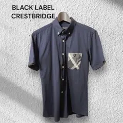 【美品】ブラックレーベルクレストブリッジ 半袖ポロシャツのサムネイル