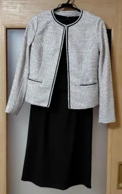 ツイードジャケットとワンピースセット　９AR