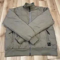 TAIONカーキグレーダウンジャケット ジップアップ　XL 800fp