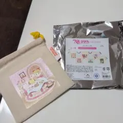 りぼん70th ミニ巾着 姫ちゃんのリボン 3COINS