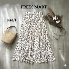 FREE'S MART／小花柄／ロングフレアスカート／ウエストゴム／Fのサムネイル