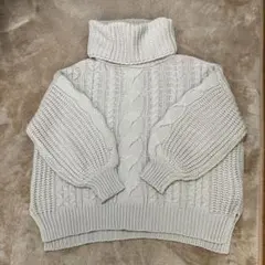 ニット タートルネック セーター／レディース／ベージュ