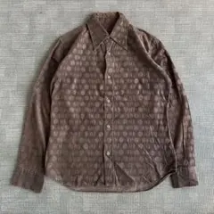 CUSTOM CULTURE 00s dot velours shirt 裏原