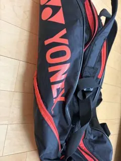 【美品】ヨネックス ラケットバッグ6 リュック付 ブラック/レッド YONEX
