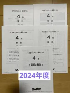 最新版 SAPIX 6年生テスト原本のフルセット2024年度 サピックス 6年 2025年間テスト 全16回フルセット 最新原本 - メルカリ