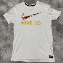 NIKE F.C. Tシャツ ホワイト ゴールドロゴのサムネイル