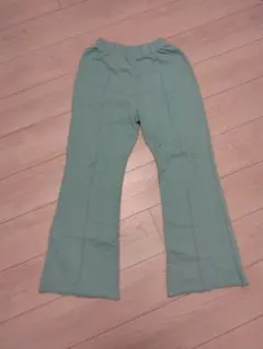 WALLA WALLA　ワラワラスポーツ　ミントグリーン フレアパンツ M