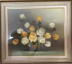 F8 「薔薇」A 油絵 油彩画 絵画 アート 静物 - メルカリ