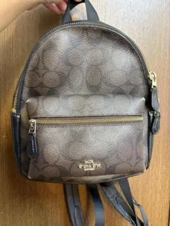 コーチ ミニ リュックサック F38263 ブラック 黒 ゴールド金具 