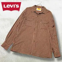 希少 90s リーバイス 開襟シャツ チェック オープンカラー アメカジ Lのサムネイル