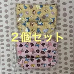 キャラクターポーチセット（イエロー＆ピンク）