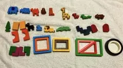 【美品】カラフルな木製知育玩具セット