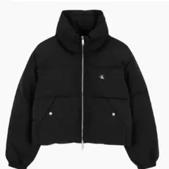 Calvin Klein ボリュームネッククロップダウンジャケット　グク着用