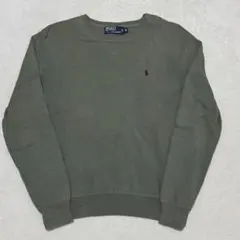 ポロラルフローレン スウェット ニット オリーブグリーン Mサイズ
