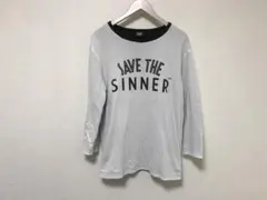 本物ディーゼルDIESEL55DSLプリントリバーシブル長袖ロングTシャツメンズ