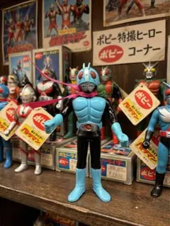 当時物 ポピー スカイライダー 仮面ライダー ソフビ フィギュア 現状品