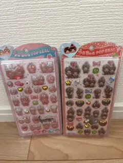 [正規品]もんちっち　うるちゅるポップシール　2個セット