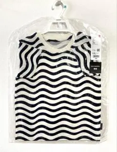 【新品未使用】ユニクロmarimekko 波模様 Tシャツ 110