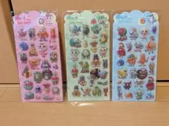 きゅんPOPシール　キャラクターシール 3シートセット